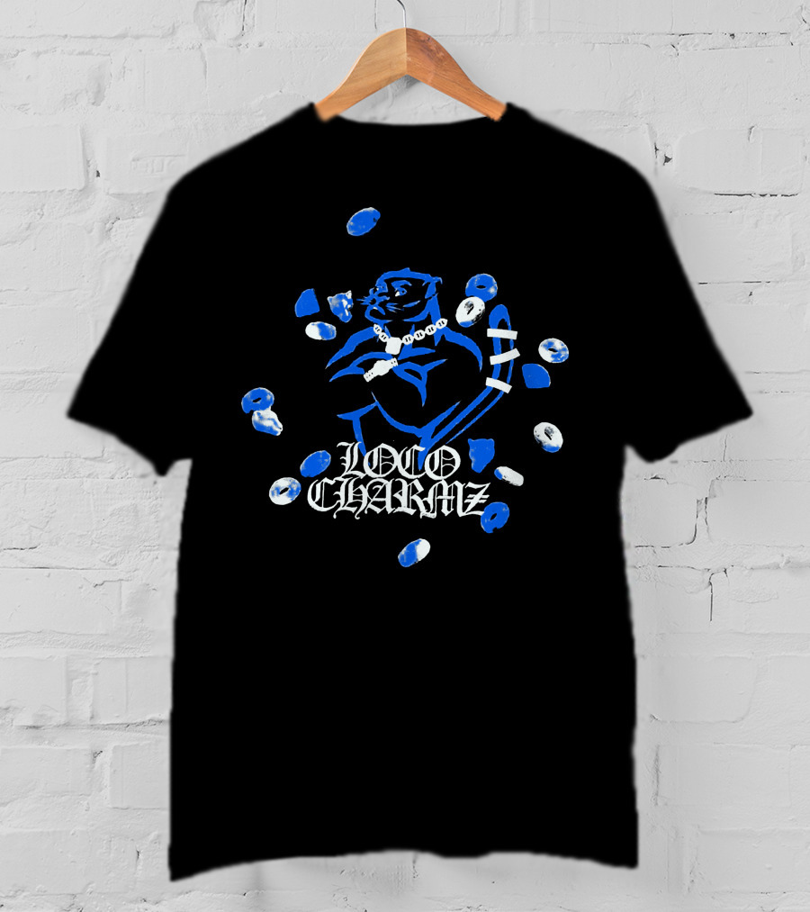 Loco Charmz Luciano Merch Blue Chain T-Shirt