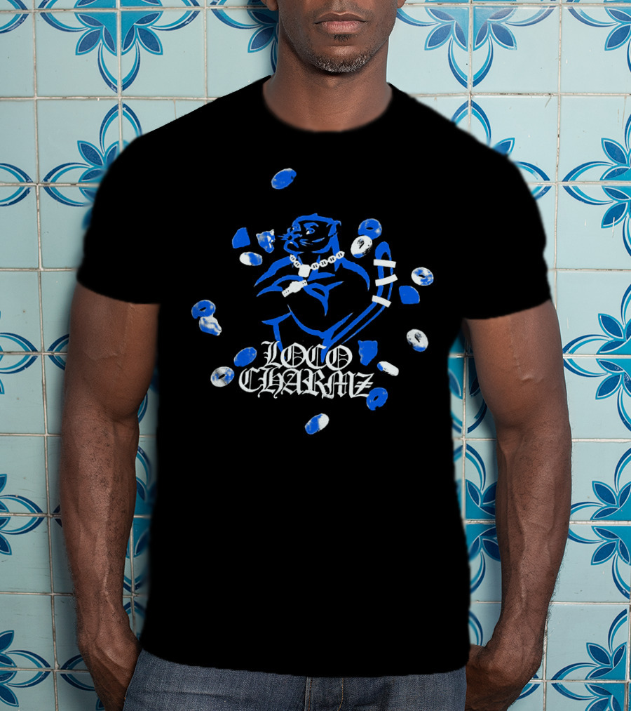 Loco Charmz Luciano Merch Blue Chain T-Shirt
