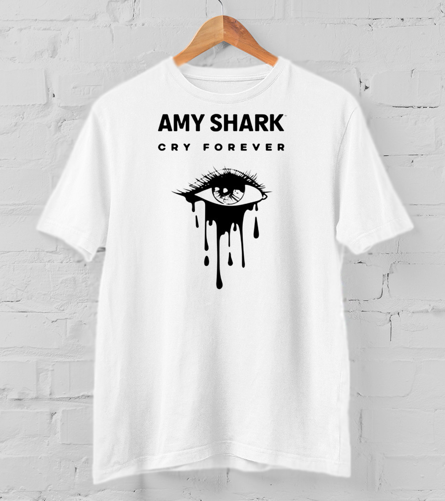 AMY SHARK CRY FOREVER Dripping Eye T-Shirt