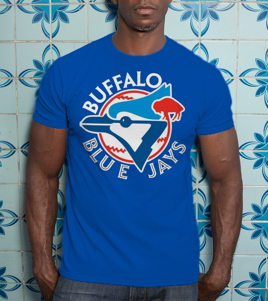 Buffalo Blue Jays Vintage Baseball Logo Fusion T-Shirt