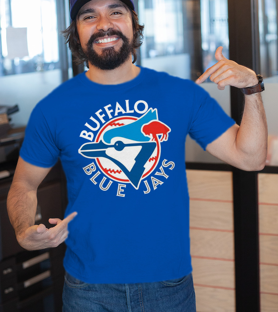 Buffalo Blue Jays Vintage Baseball Logo Fusion T-Shirt