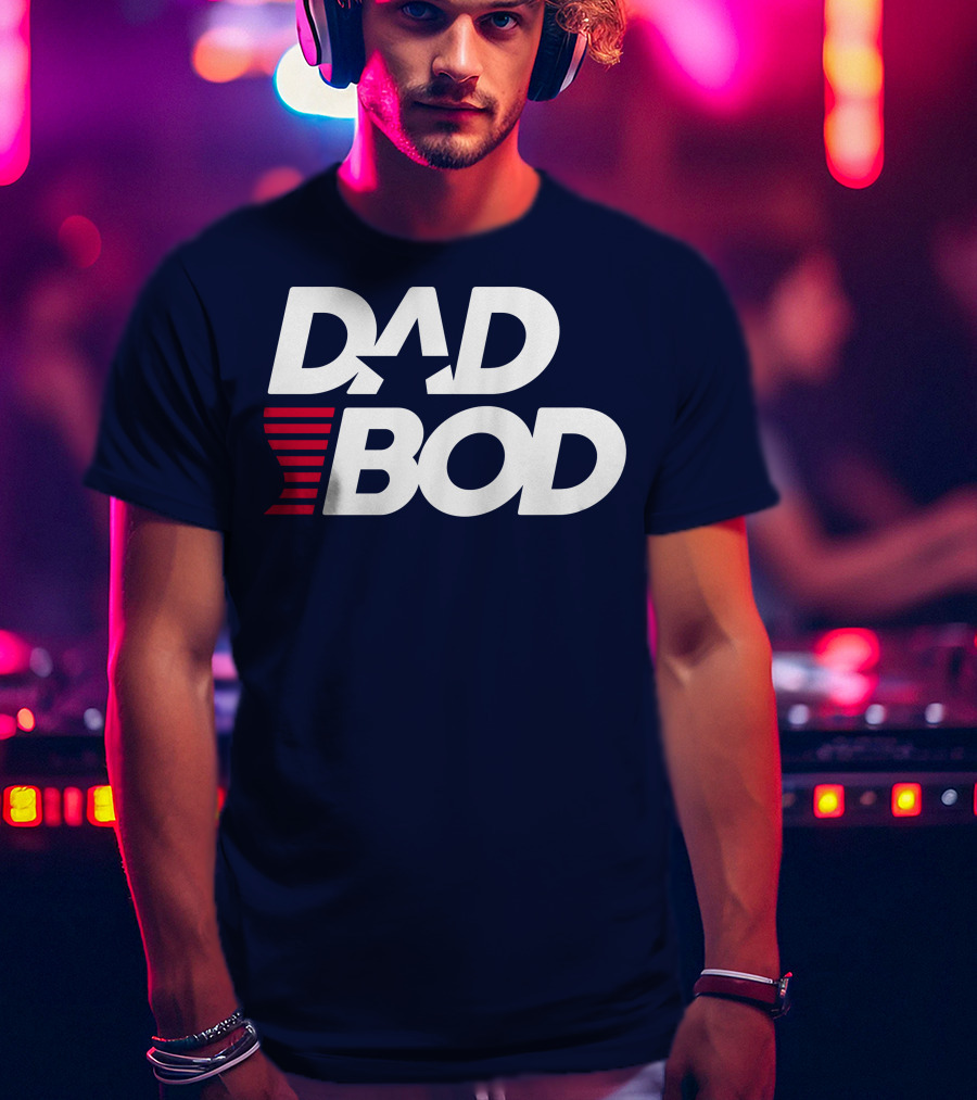 DAD BOD Star Stripes Patriotic T-Shirt