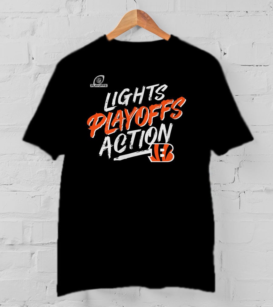 Lights Playoffs Action Bengals T-Shirt
