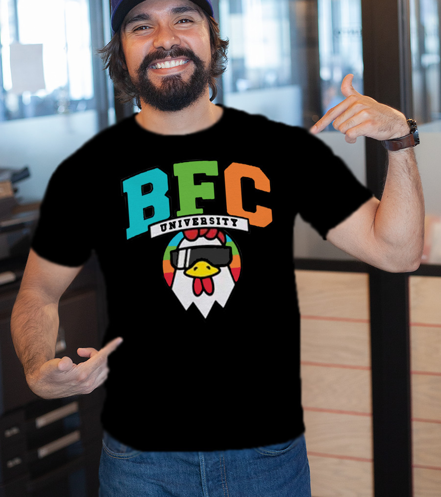 BFC University Chicken Headphones Kyr Sp33dy Merch T-Shirt