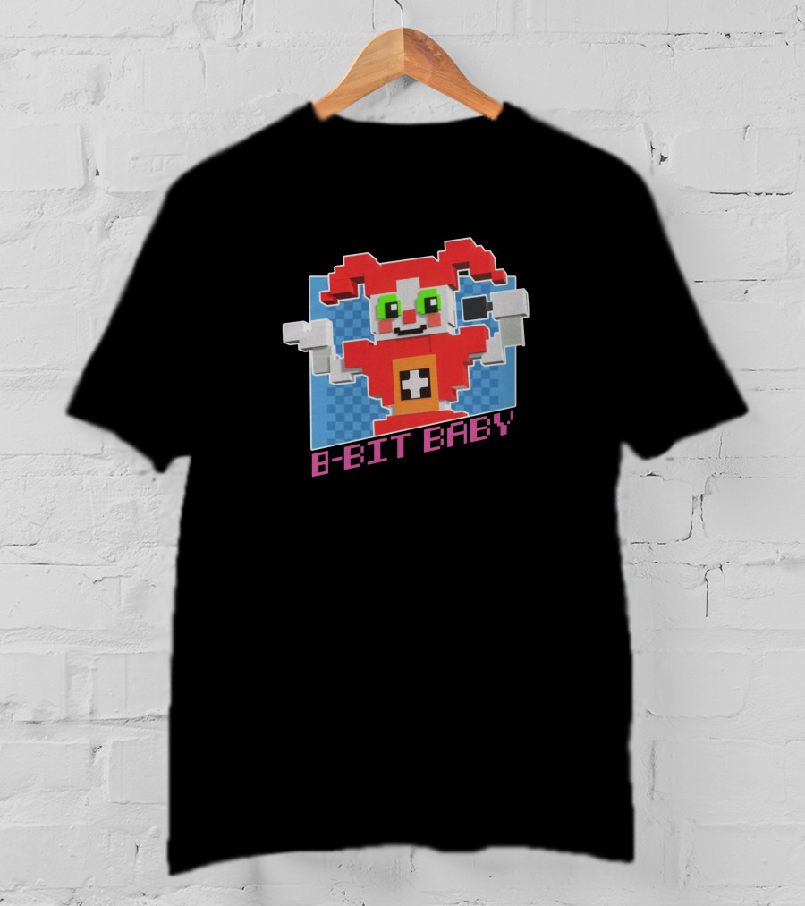 FNAF Merch 8-Bit Baby Pixel T-Shirt