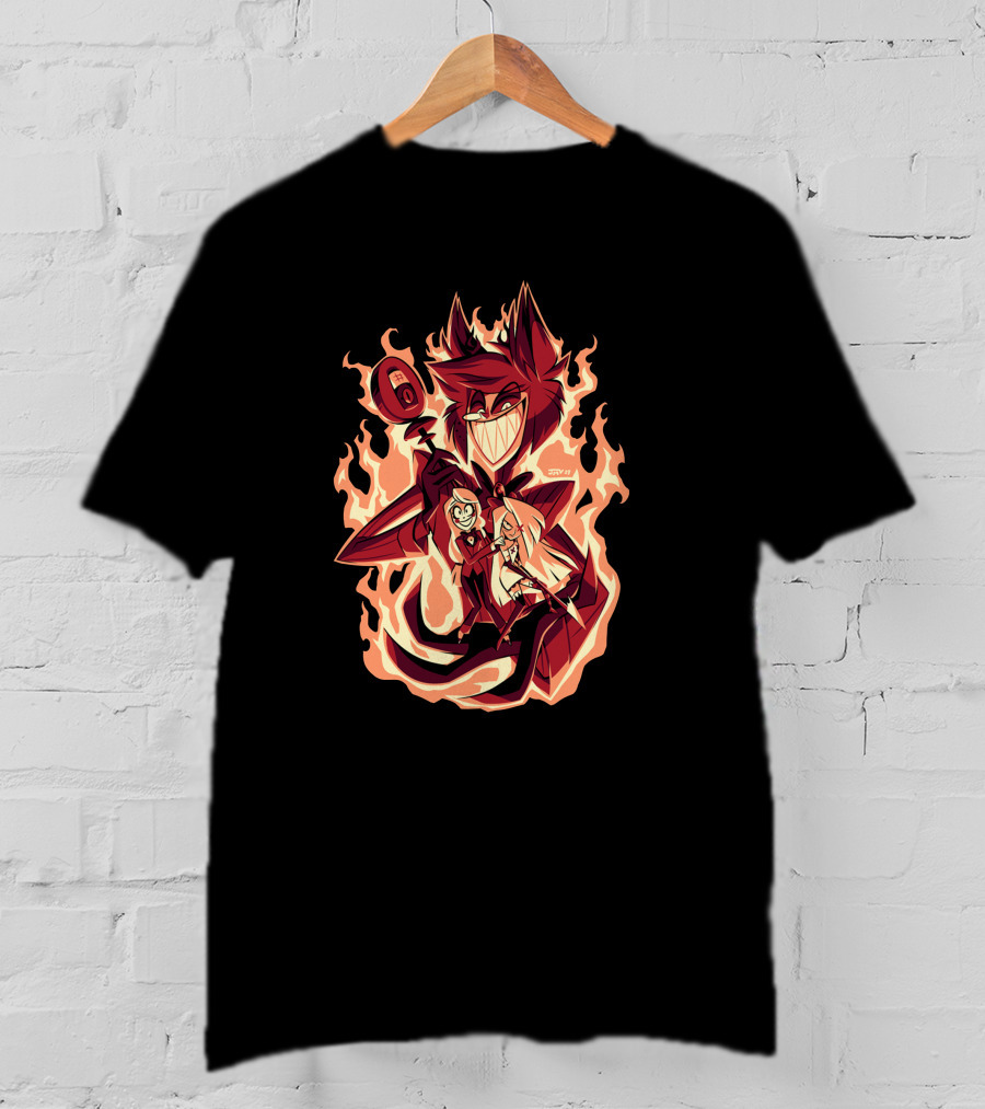 Hazbin Hotel Hellish Grasp Alastor Flame T-Shirt