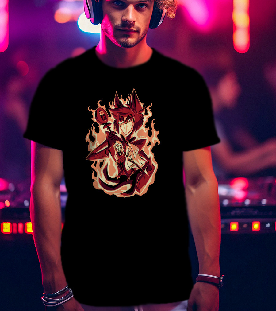 Hazbin Hotel Hellish Grasp Alastor Flame T-Shirt