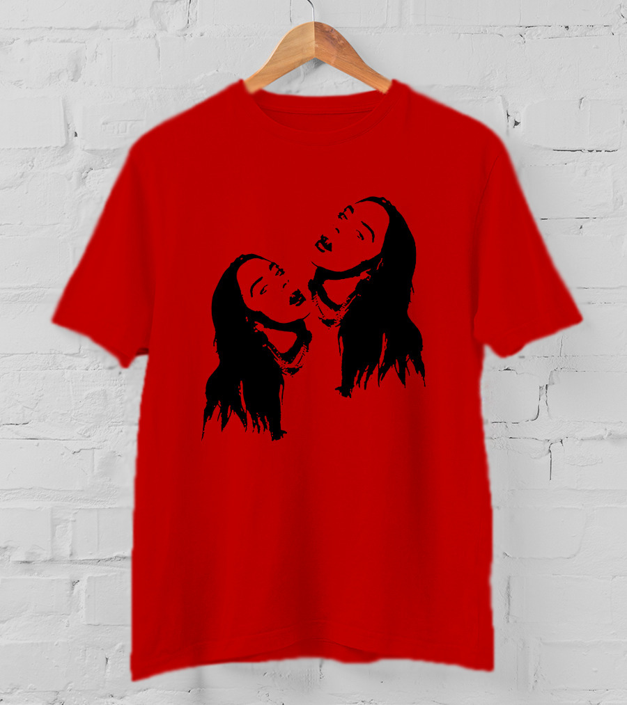 Billie Eilish Merch Stay Home Red Double T-Shirt