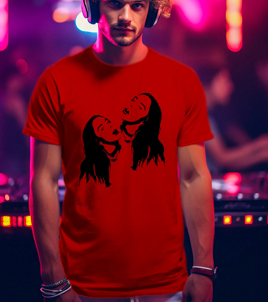 Billie Eilish Merch Stay Home Red Double T-Shirt