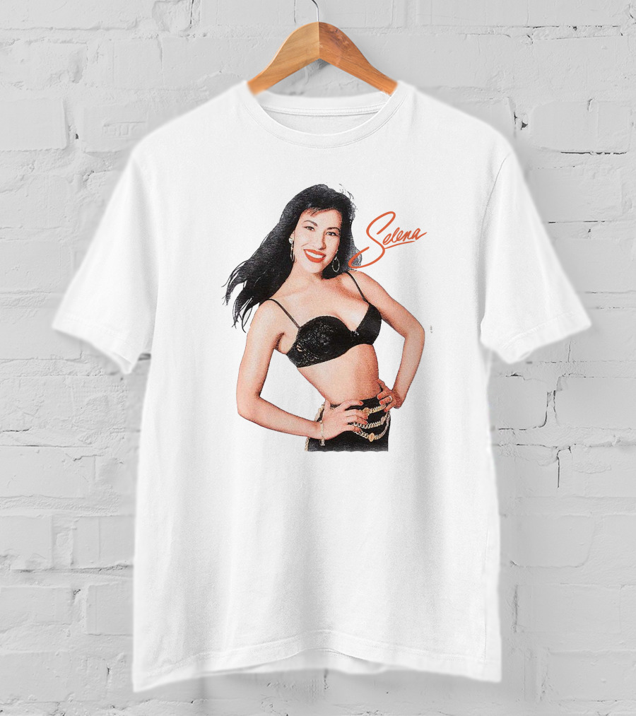 Selena Quintanilla Classic Black Bra T-Shirt