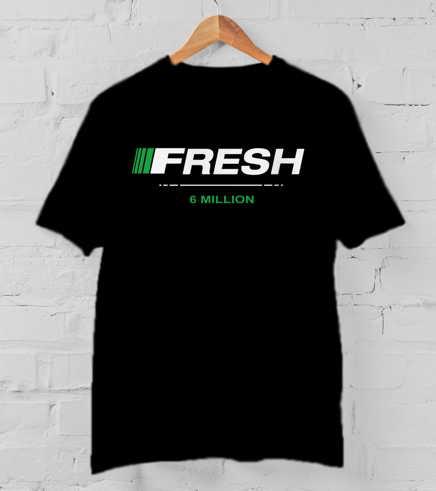 FRESH 6 Million Racing Stripe T-Shirt