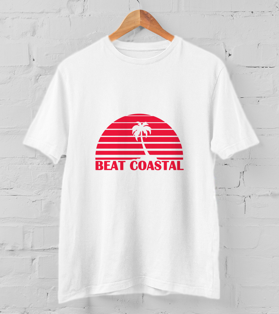 Beat Coastal Sunset Palm Tree T-Shirt
