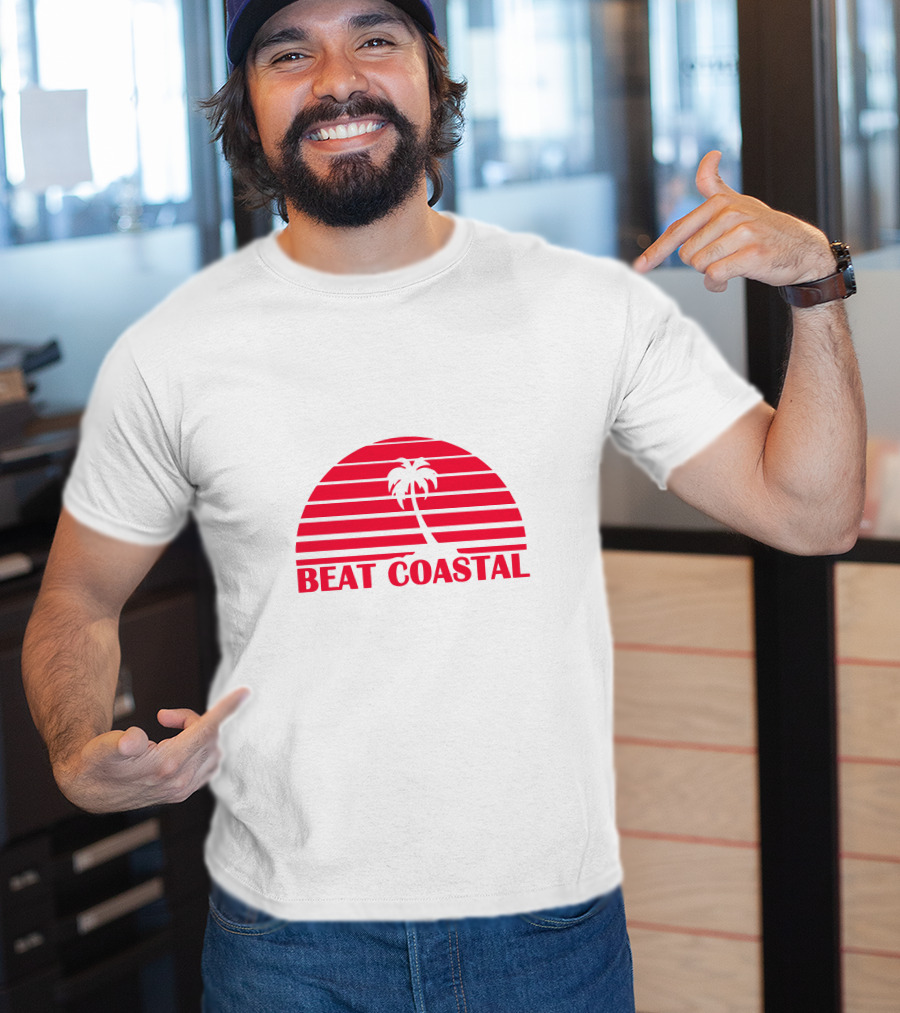 Beat Coastal Sunset Palm Tree T-Shirt