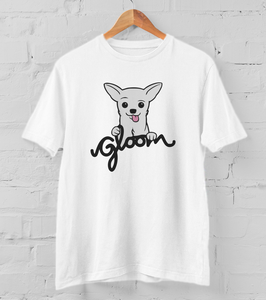 Gloom Merch Dog Icon With Script T-Shirt