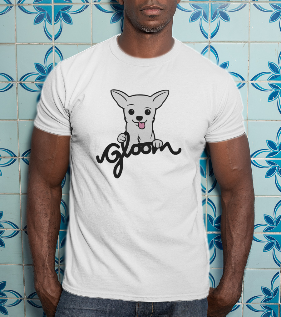 Gloom Merch Dog Icon With Script T-Shirt
