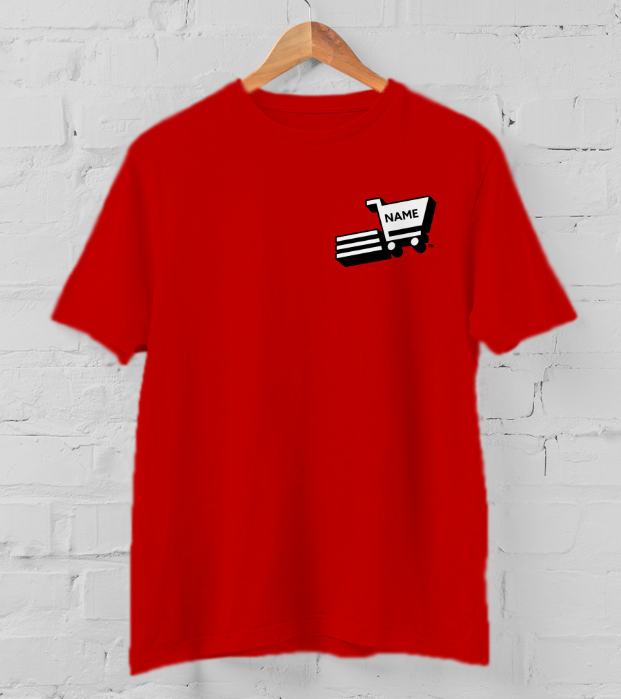 Shop ABCTV Supermarket Sweep Shopping Cart Name Personalized Fleece T-Shirt
