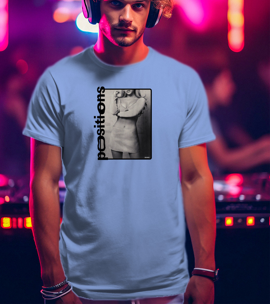 Positions Ariana Grande Black And White Photo Merch T-Shirt