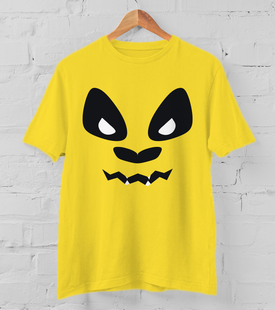 Sapnap Merch Halloween Panda Face Yellow T-Shirt