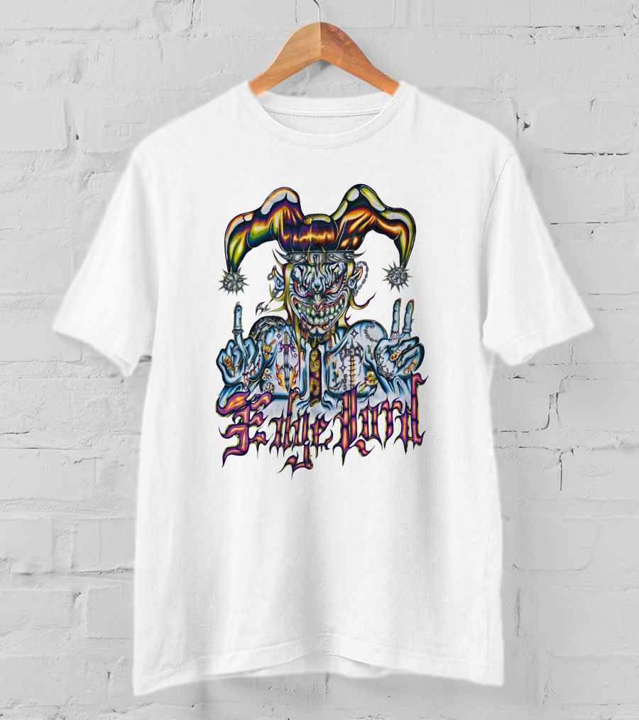Dorian Electra X Beelzebaby Edgelord Joker Jester Gothic Tattoo T-Shirt