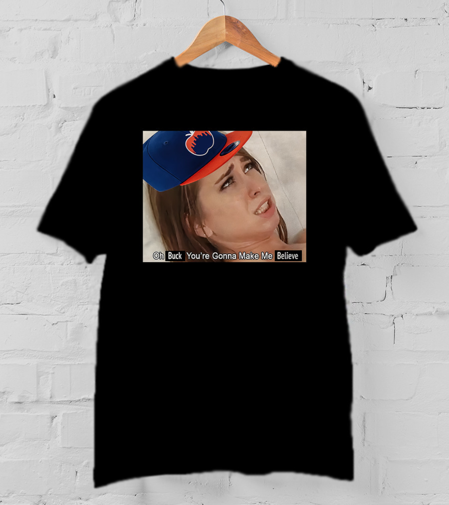 KFC Radio Oh Buck You're Gonna Make Me Believe Mets Hat Image T-Shirt