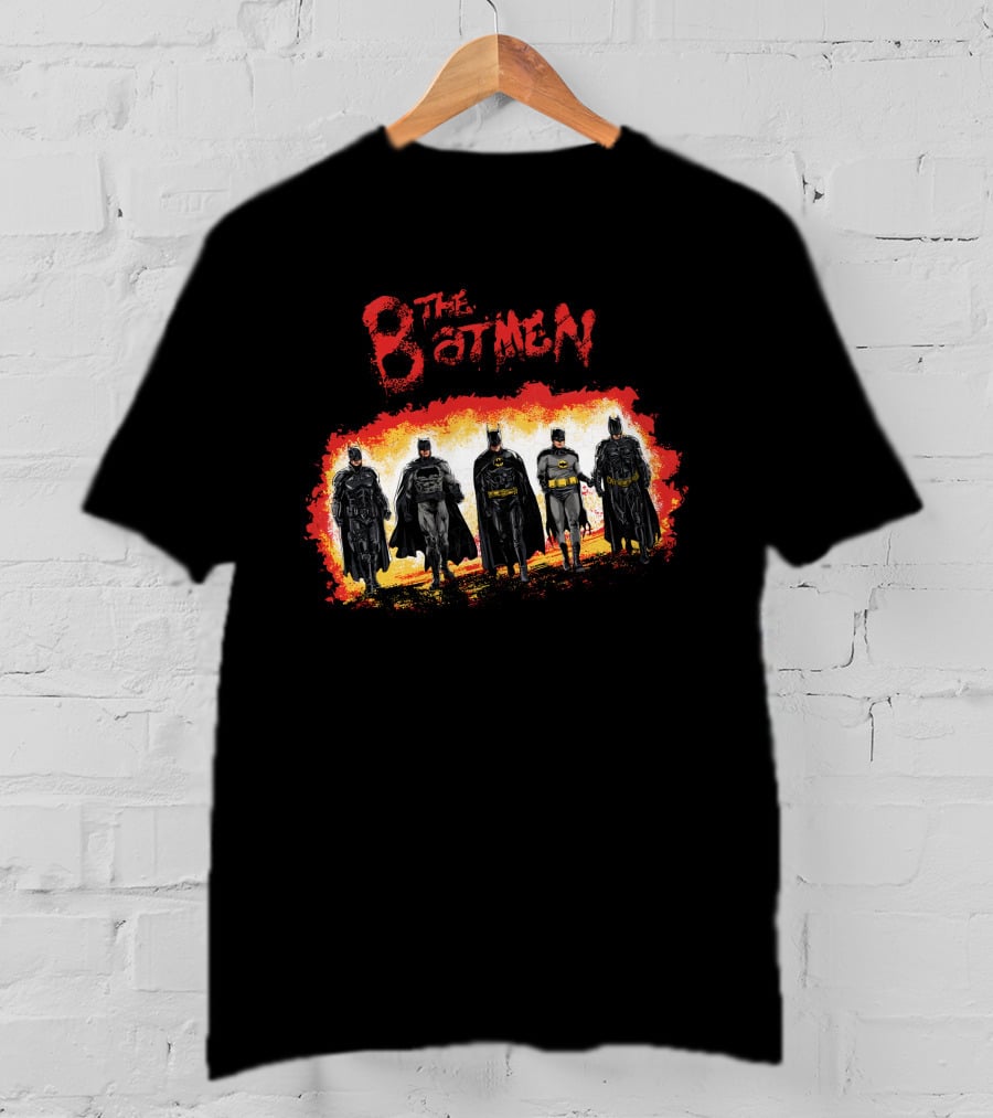 The Batmen Vintage Comic Style Heroes Ensemble T-Shirt
