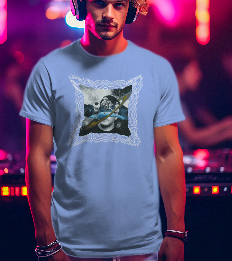 Captain Cloak Brandiswm Inward Astronaut Rings James Mark T-Shirt
