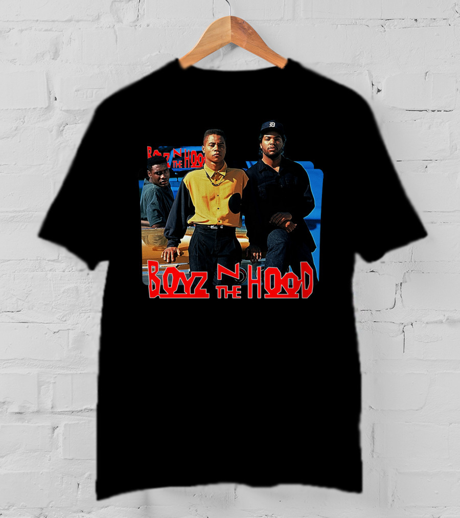 Boyz N The Hood Movie Characters Standing By Car T-Shirt