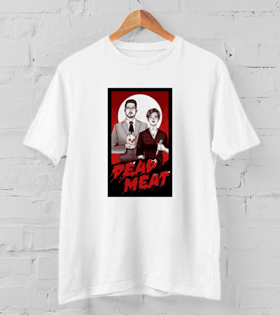 Dead Meat Bloody Moon Duo With Skull T-Shirt