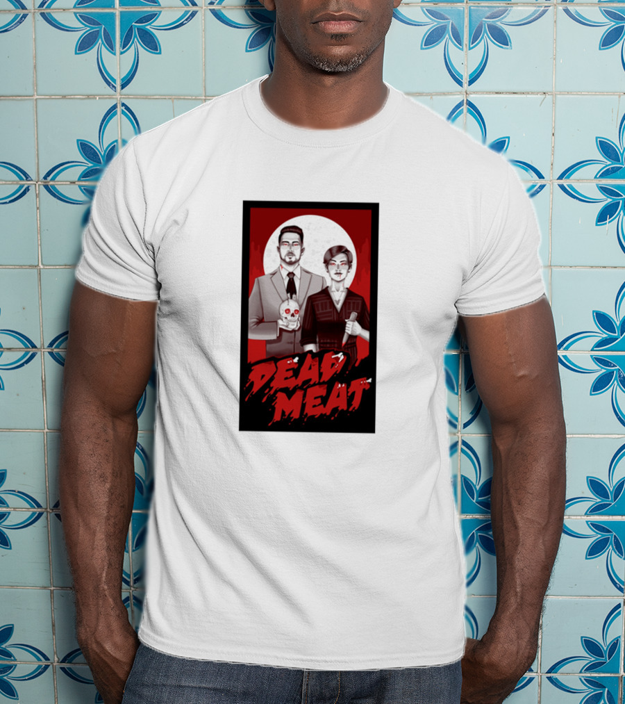 Dead Meat Bloody Moon Duo With Skull T-Shirt