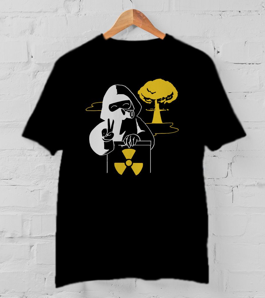 Leafy Merch Peace Sign Radiant Hazard T-Shirt