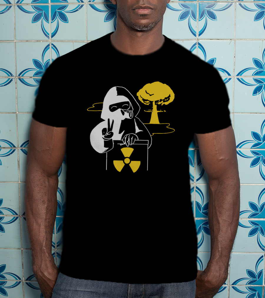 Leafy Merch Peace Sign Radiant Hazard T-Shirt