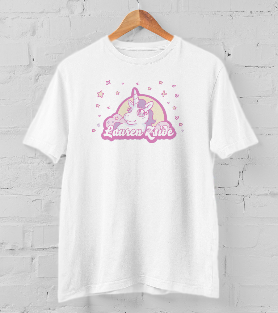 Laurenzside Unicorn Stars Hearts T-Shirt