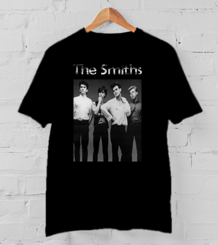 The Smiths Band Black And White Photo T-Shirt