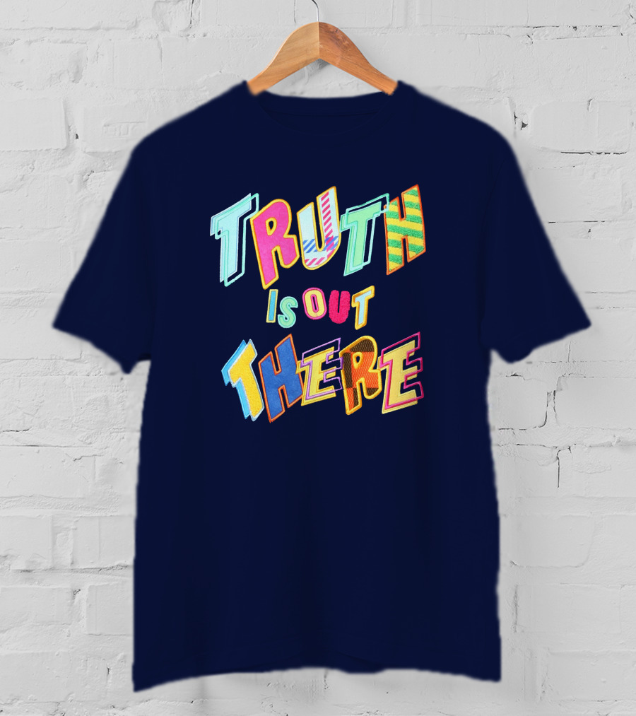 Truth Is Out There Colorful Retro T-Shirt