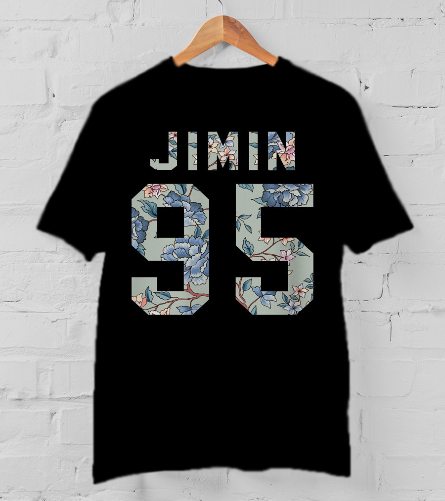 Jimin 95 Floral Pattern Kpop T-Shirt