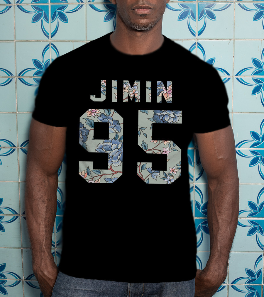 Jimin 95 Floral Pattern Kpop T-Shirt