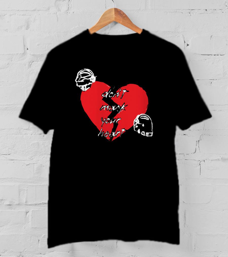 Don't Mark Your Heart Daft Helmets Shirtbimbo Merch T-Shirt