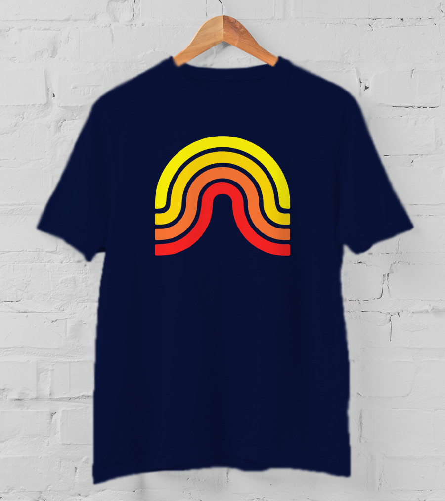 The Geoff Stuff Olden Days Rainbow Logo Geof Flramsey T-Shirt