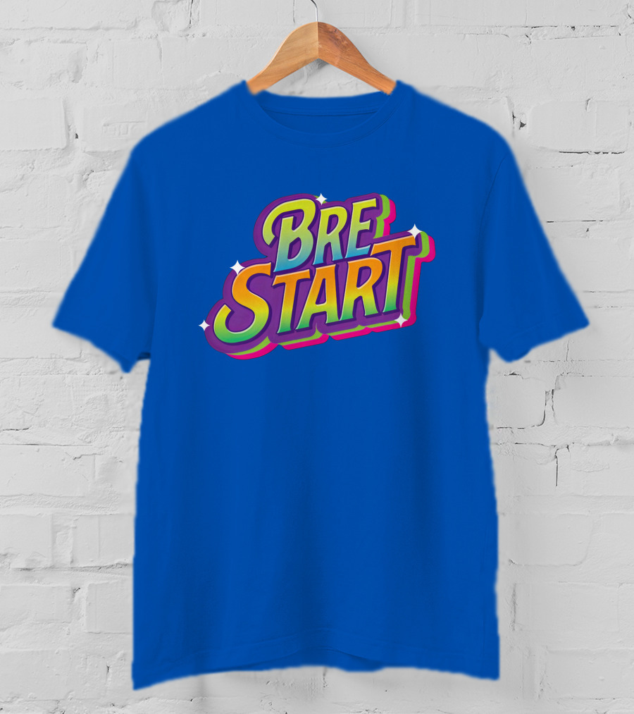 Uuddshop Bre Start Bubble Retro Rainbow T-Shirt