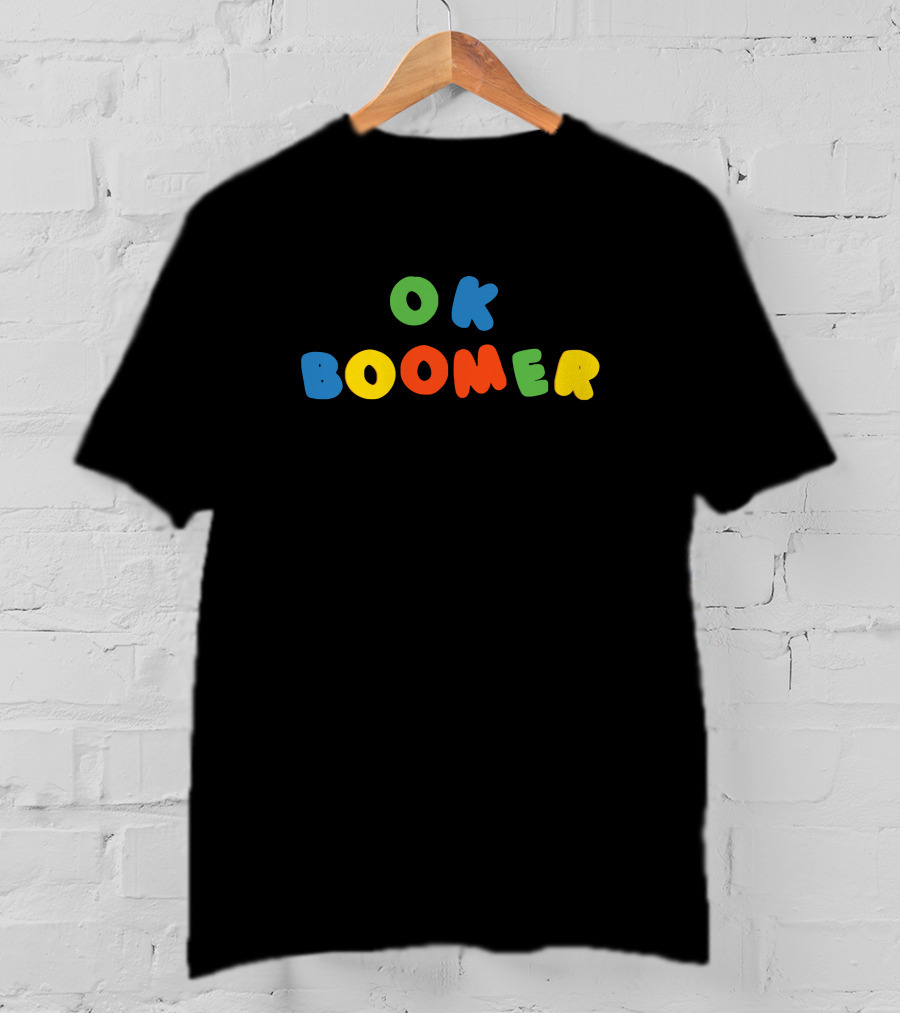 OK Boomer Fridge Magnet Toy Block Letter T-Shirt