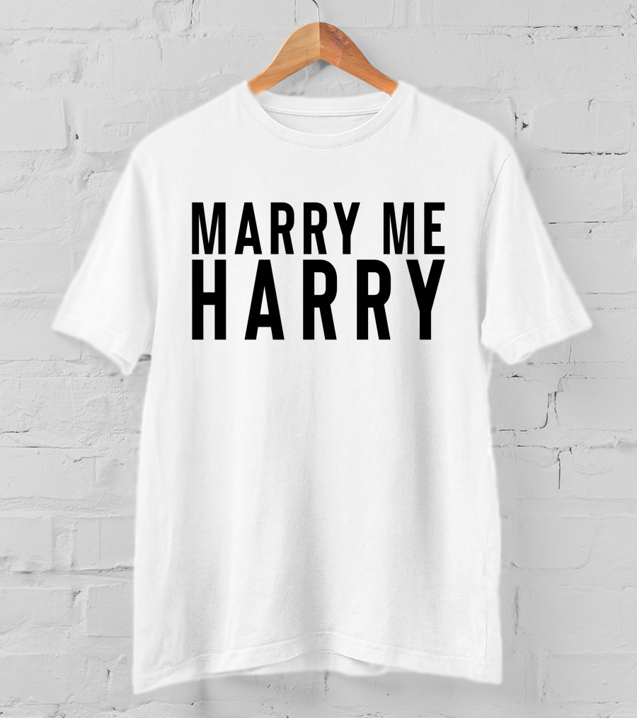 Marry Me Harry Fan Proposal T-Shirt