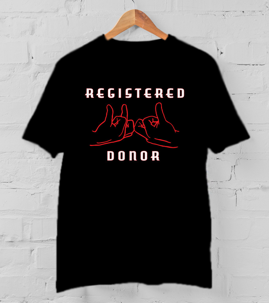Nurselifern Merch Registered Blood Donor Hands T-Shirt