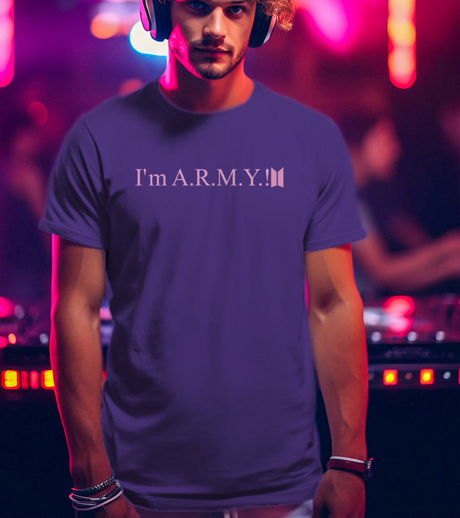 I'm A.R.M.Y Iconic Symbol Purple T-Shirt