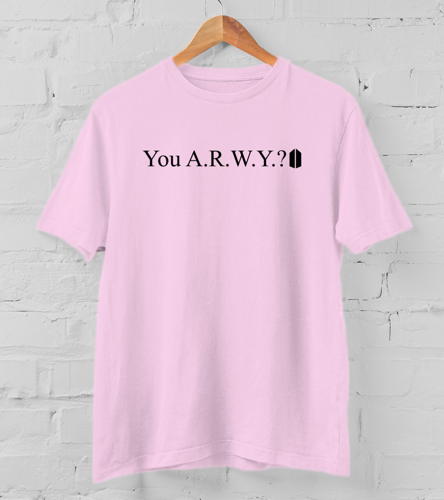 You A.R.M.Y.? With Icon Symbol Pink Background T-Shirt