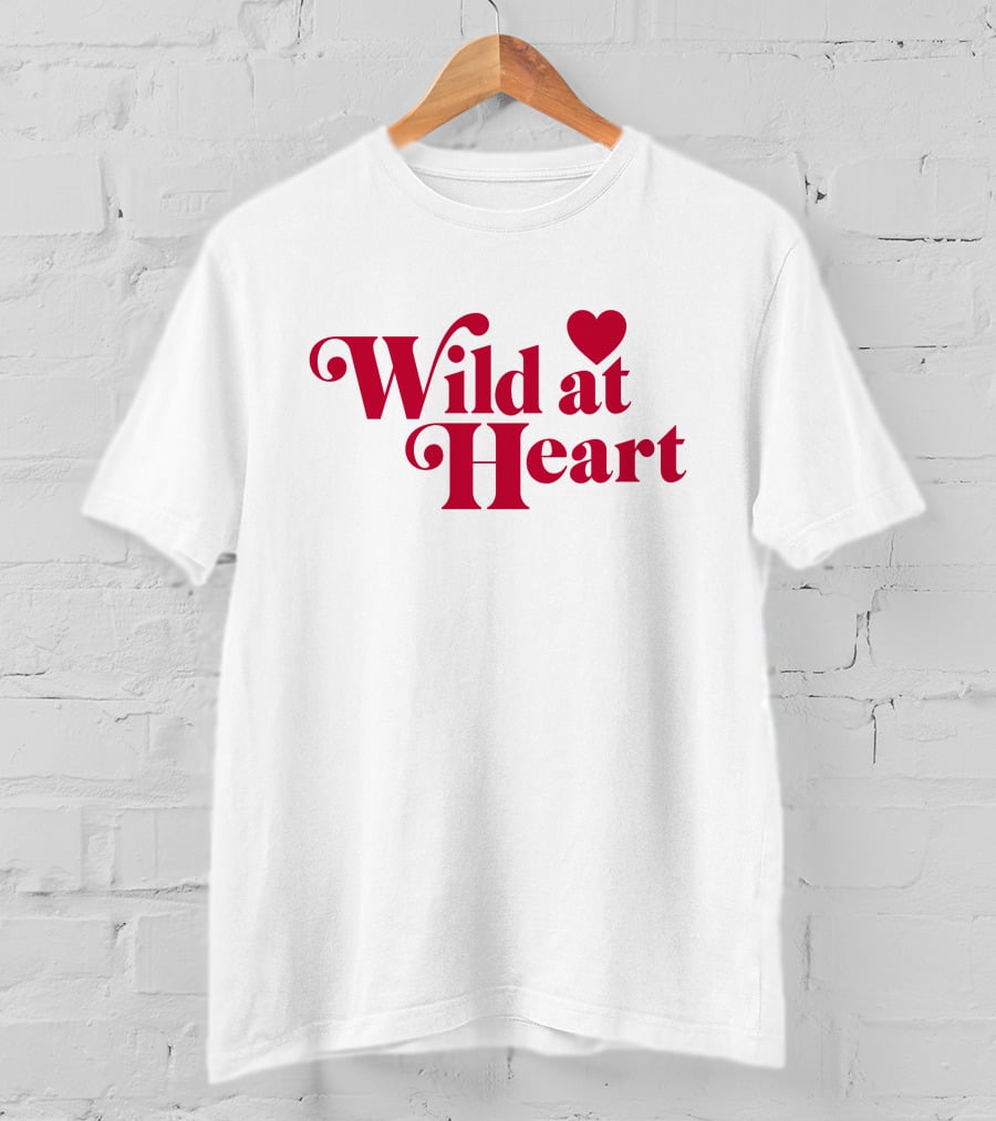 Ldrvillage Merch Wild At Heart Amelia Bold Red Text With Heart T-Shirt