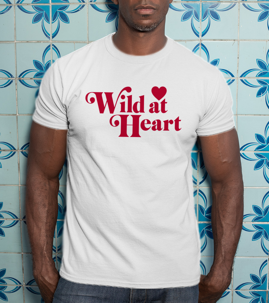 Ldrvillage Merch Wild At Heart Amelia Bold Red Text With Heart T-Shirt