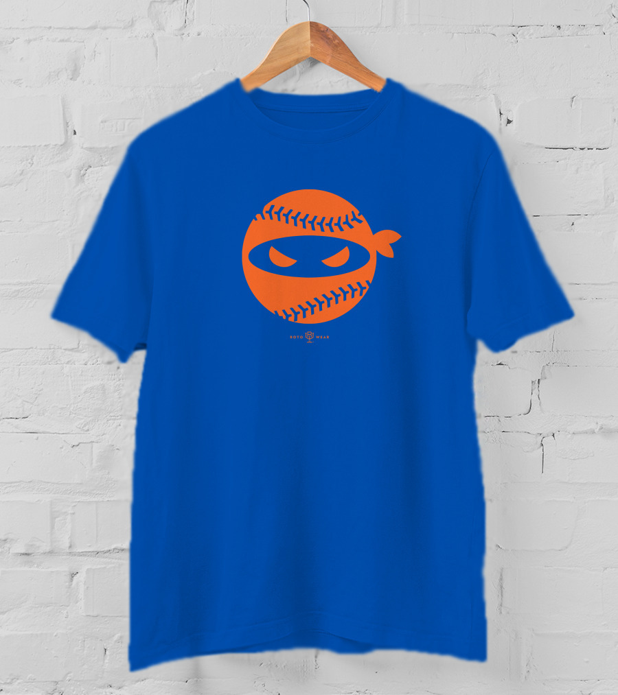 Rotowear Pitching Ninja Baseball Face Taijuan Walker T-Shirt