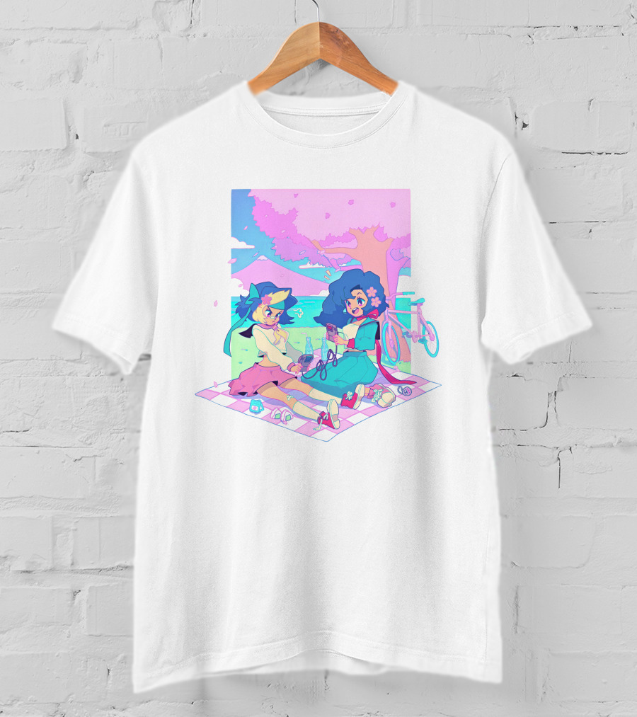 Game Grumps Game Gyaru Sakura Picnic Anime Aesthetic Retro Vibe T-Shirt