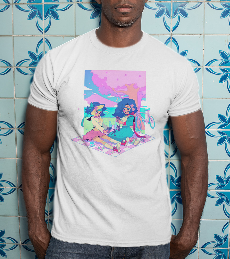 Game Grumps Game Gyaru Sakura Picnic Anime Aesthetic Retro Vibe T-Shirt