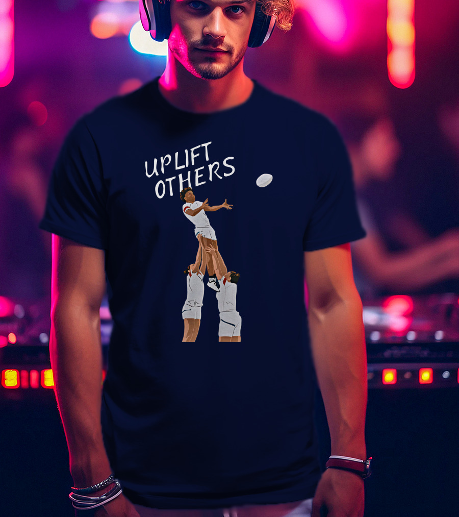 Kristhomas11 Uplift Others Rugby Teamwork Inspired T-Shirt